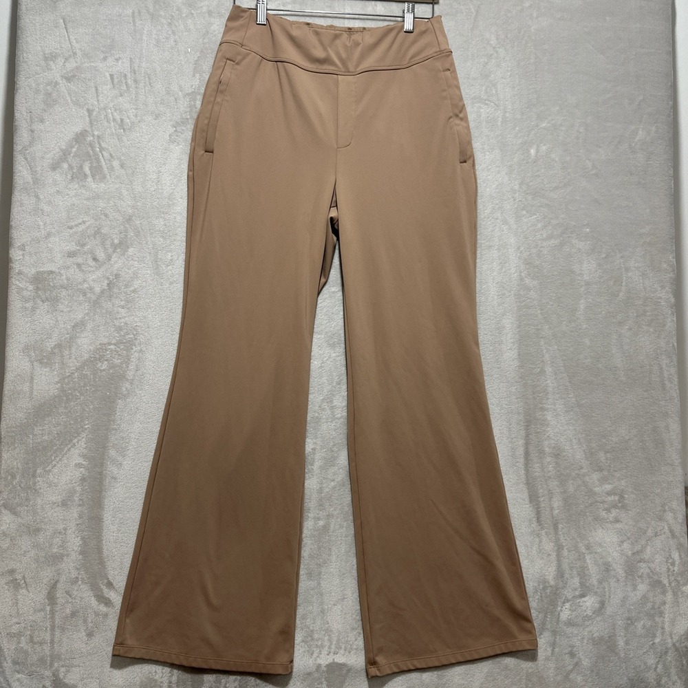 Halara Flex™ DayStretch Mid Rise Side Zipper Pocket Work Flare Burro Pants Sz L